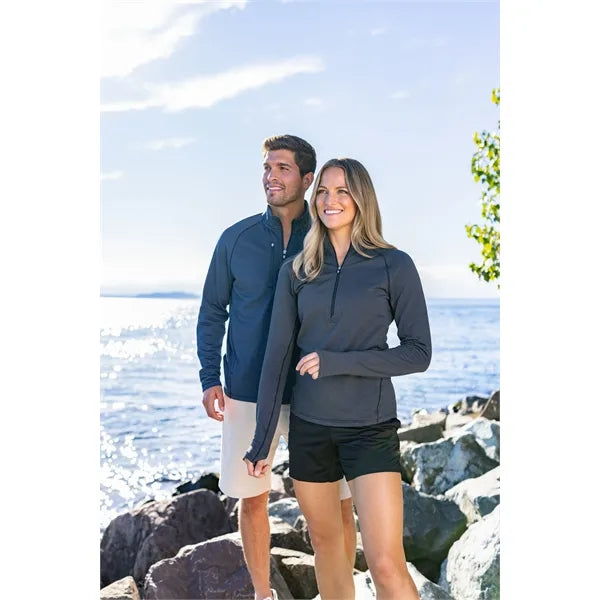 Cutter & Buck Peshastin Recycled GridFleece Womens Half Z...