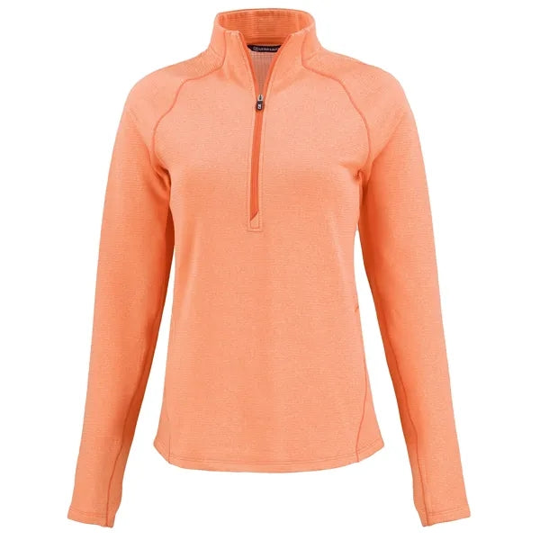Cutter & Buck Peshastin Recycled GridFleece Womens Half Z...