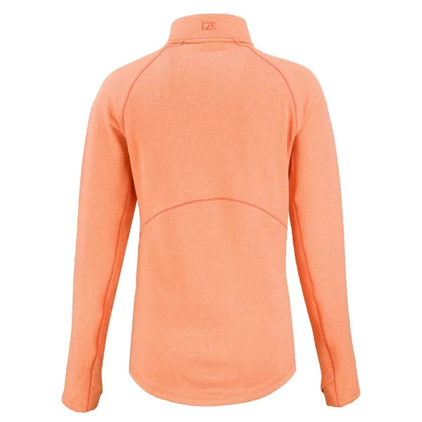 Cutter & Buck Peshastin Recycled GridFleece Womens Half Z...