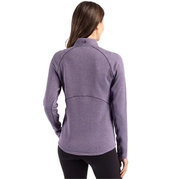 Cutter & Buck Peshastin Recycled GridFleece Womens Half Z...