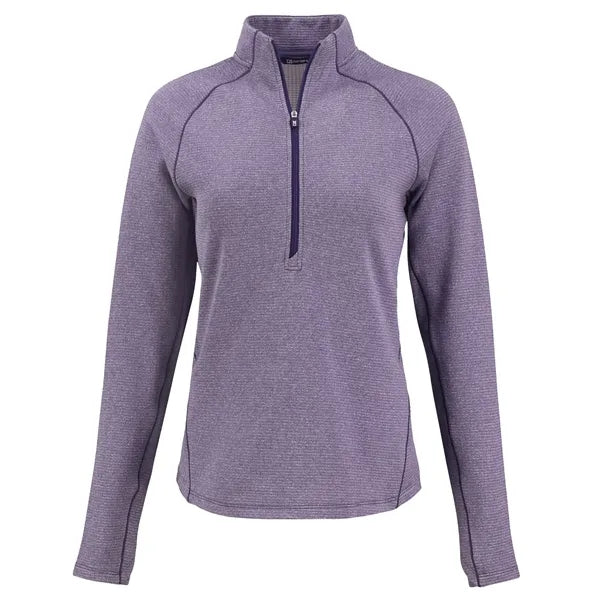 Cutter & Buck Peshastin Recycled GridFleece Womens Half Z...