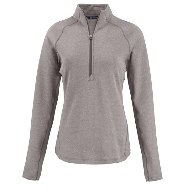 Cutter & Buck Peshastin Recycled GridFleece Womens Half Z...