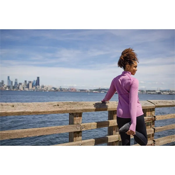 Cutter & Buck Peshastin Recycled GridFleece Womens Half Z...