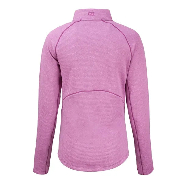 Cutter & Buck Peshastin Recycled GridFleece Womens Half Z...