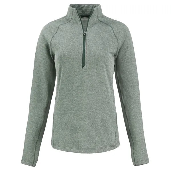 Cutter & Buck Peshastin Recycled GridFleece Womens Half Z...