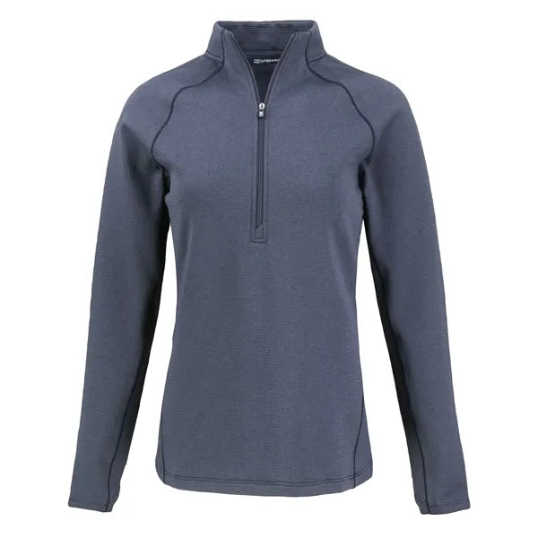 Cutter & Buck Peshastin Recycled GridFleece Womens Half Z...