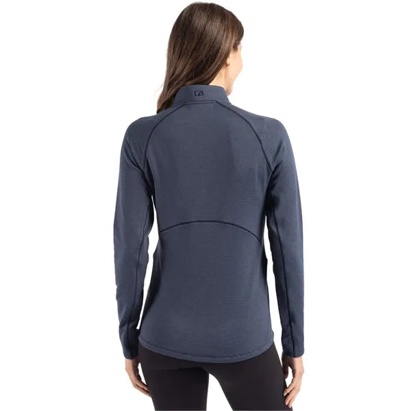 Cutter & Buck Peshastin Recycled GridFleece Womens Half Z...