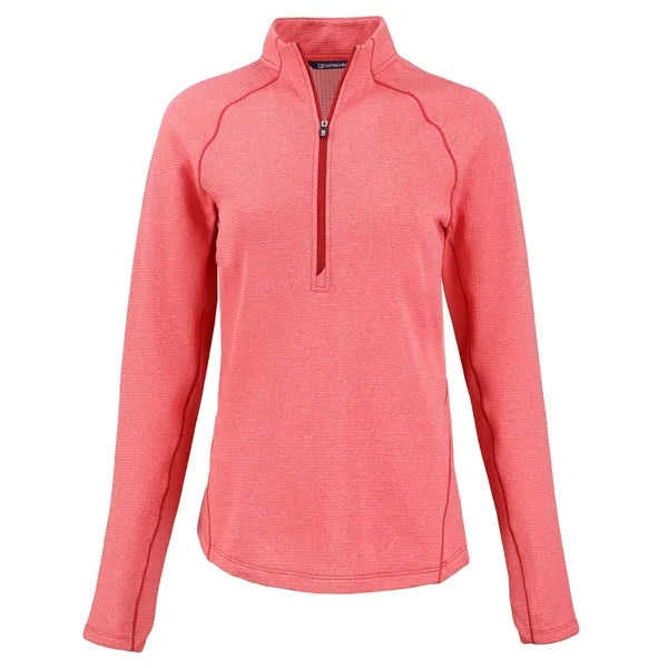 Cutter & Buck Peshastin Recycled GridFleece Womens Half Z...