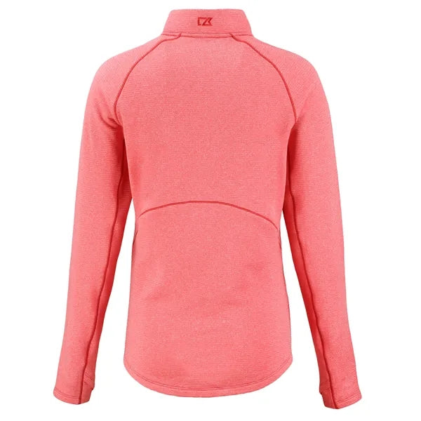 Cutter & Buck Peshastin Recycled GridFleece Womens Half Z...