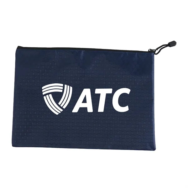 A4 Football Patterned Oxford Cloth Zipper Storage Bag