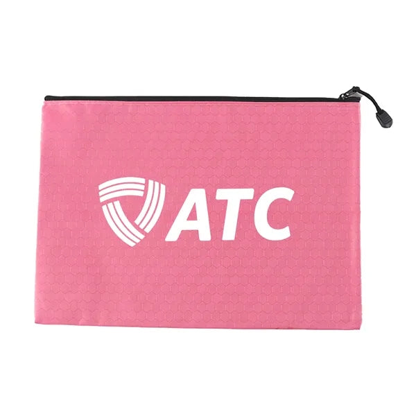 A4 Football Patterned Oxford Cloth Zipper Storage Bag
