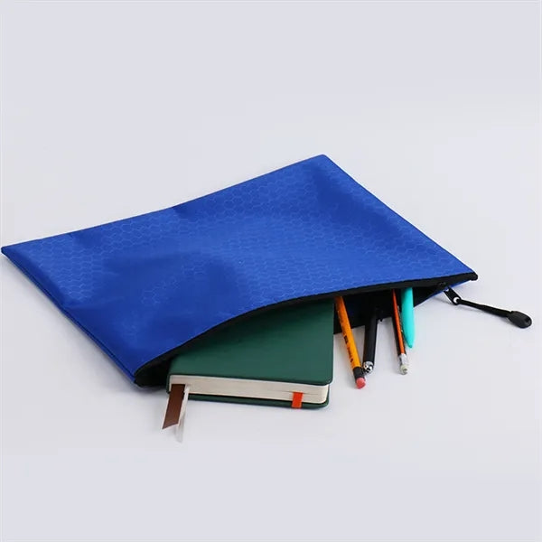 B5 Football Patterned Oxford Cloth Zipper Storage Bag