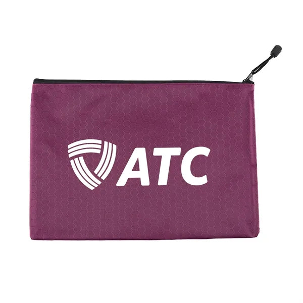 B5 Football Patterned Oxford Cloth Zipper Storage Bag
