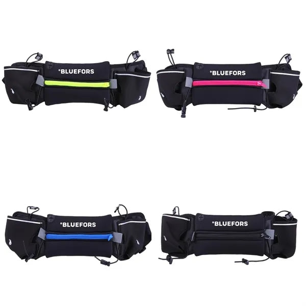 Running Waist Bag with Two Water Bottle Holder