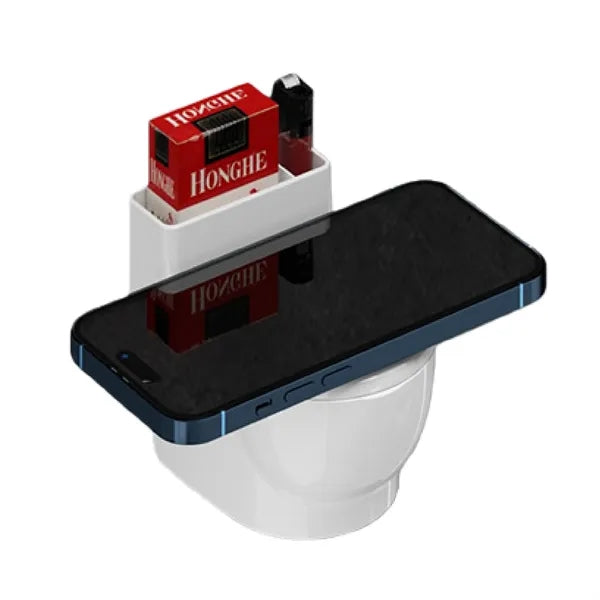Wall Mounted Smokeless Ashtray with Flip Lid Storage
