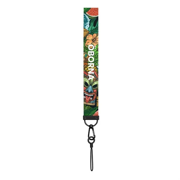 Polyester Wrist Strap Keychain With Metal Lobster Claw