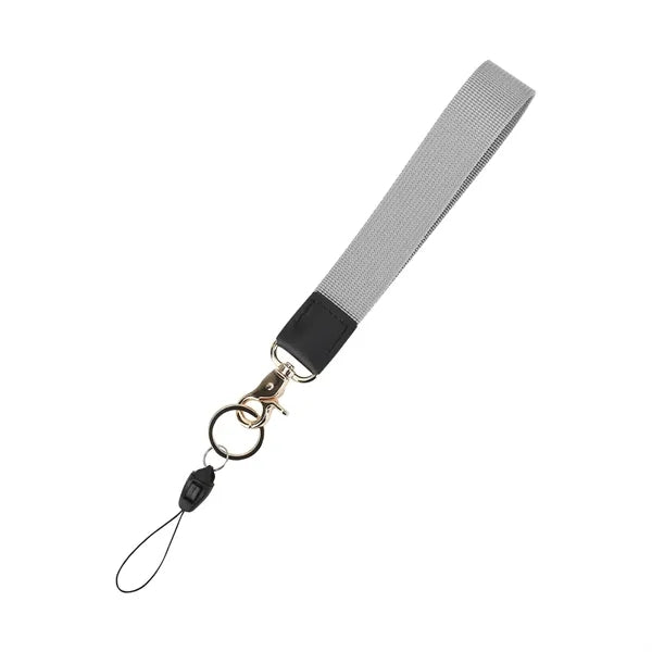 1" Wide Polyester Wristlet Keychain