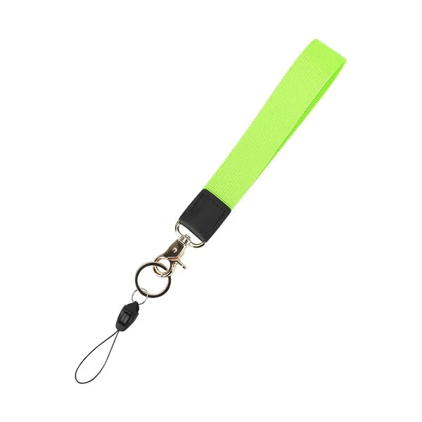 1" Wide Polyester Wristlet Keychain