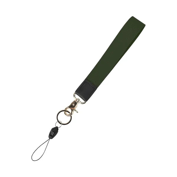 1" Wide Polyester Wristlet Keychain