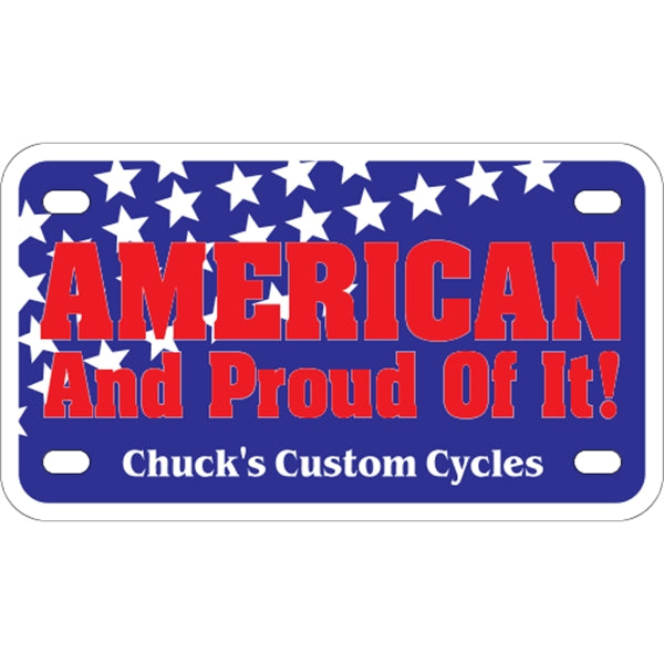 Weather-Resistant Poster Board Motorcycle License Plate