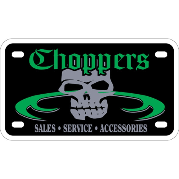 055" White Polyethylene Motorcycle Plate