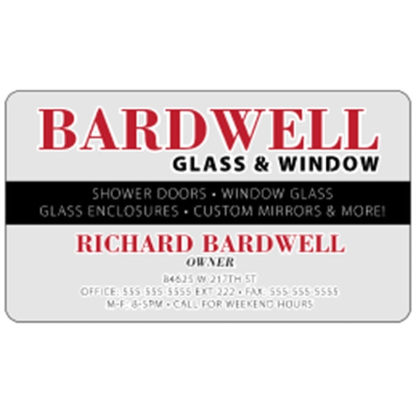 Clear Plastic Business Cards .020"