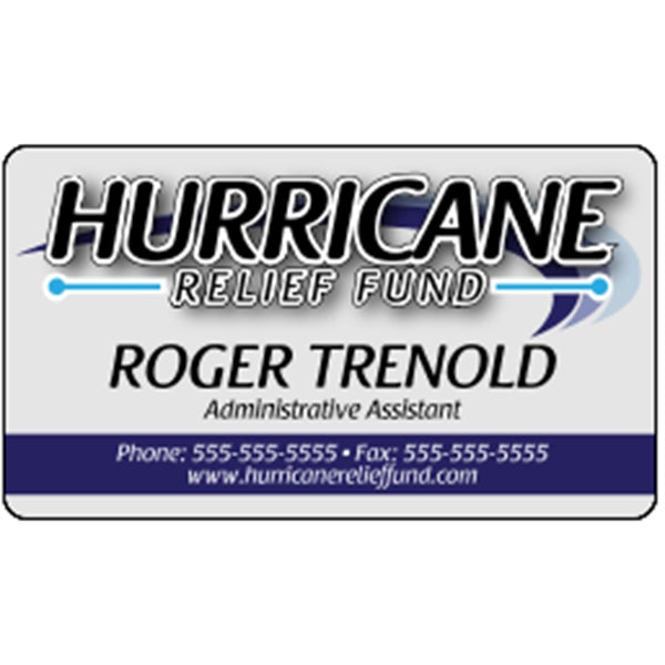 Clear Plastic Business Cards .020"