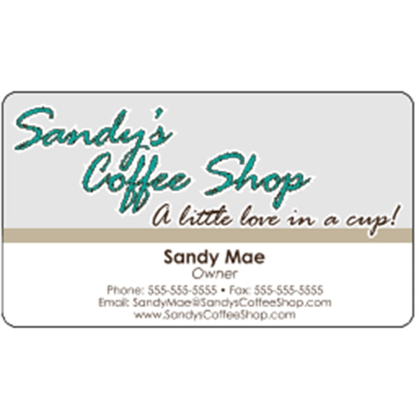 Clear Plastic Business Cards .020"