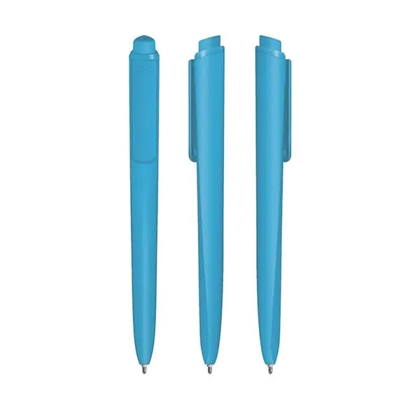 A pen with a triangular handle