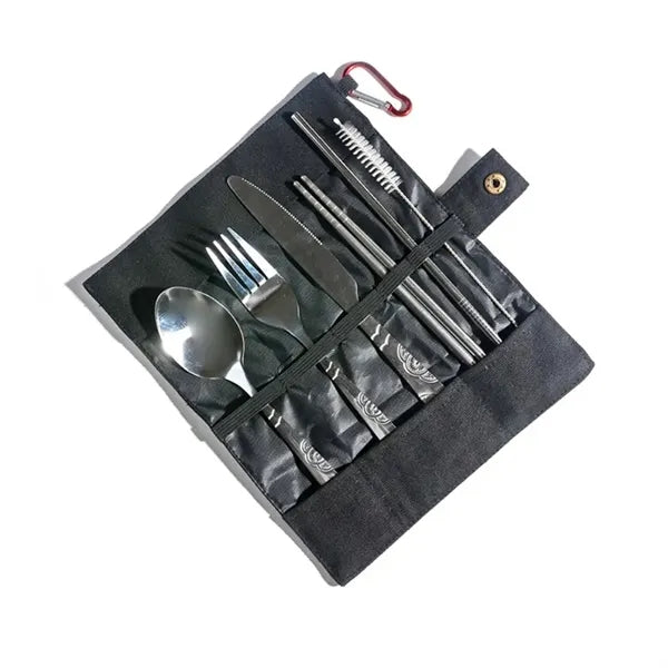 Portable Cutlery Roll Up Storage Bag