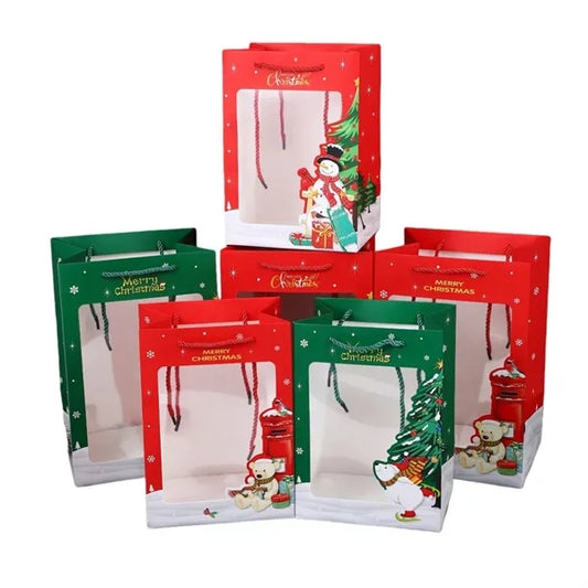 Christmas Gift Paper Bag With Handle