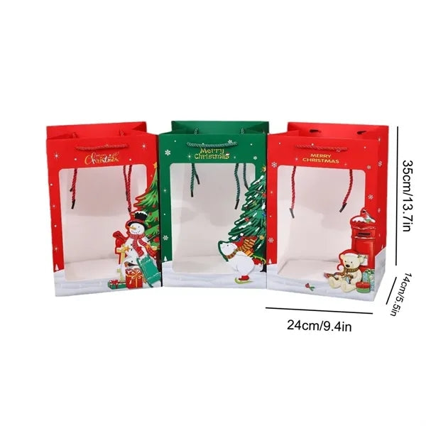 Christmas Gift Paper Bag With Handle