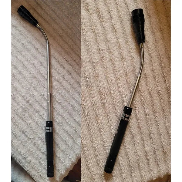 Magnetic Pickup Tool with LED Light Telescoping Flashlight