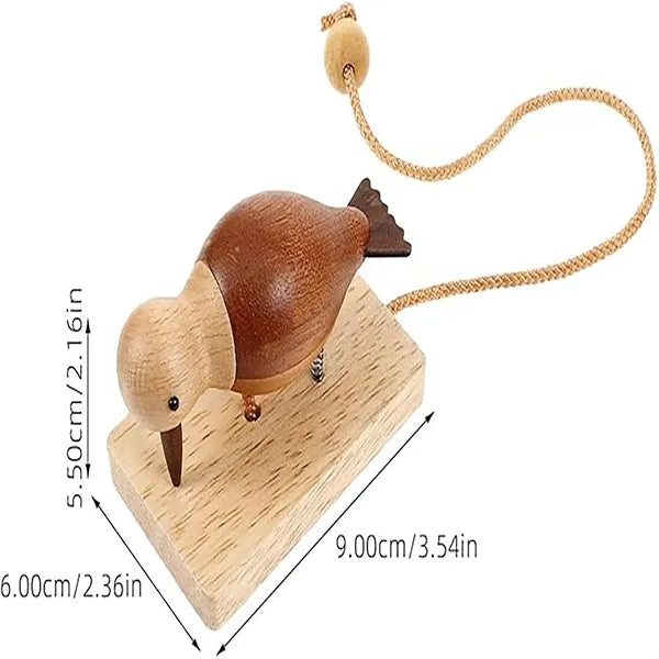Bird Wooden Knocker Pendant Doorbell