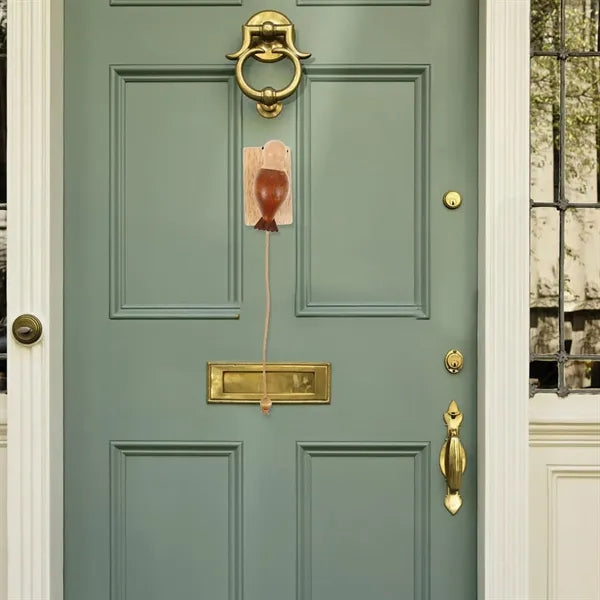 Bird Wooden Knocker Pendant Doorbell
