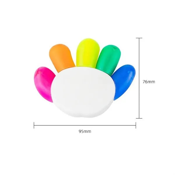 Palm-Shaped Multi-Head Highlighter