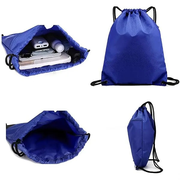 Drawstring Backpack Bag with Zipper Pocket
