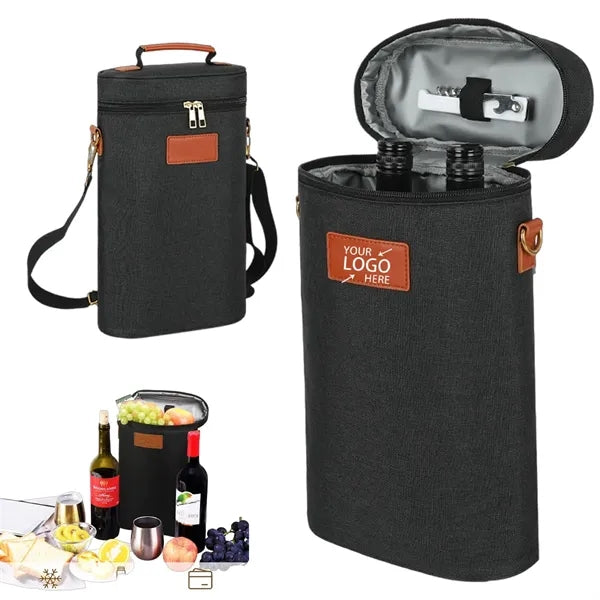 Insulated Wine Cooler Portable Tote Bag Gift Bag