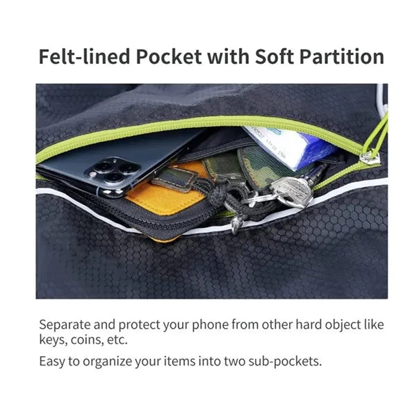 Pickleball Backpack Adjustable Sling Bag with Fence Hook