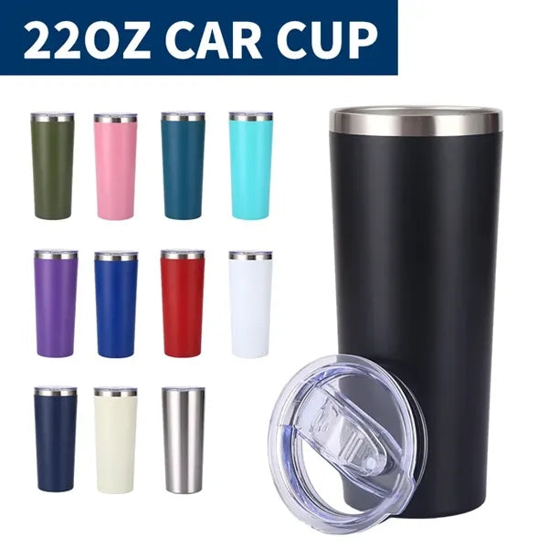 22oz Stainless Steel Tumbler with Slide Lid