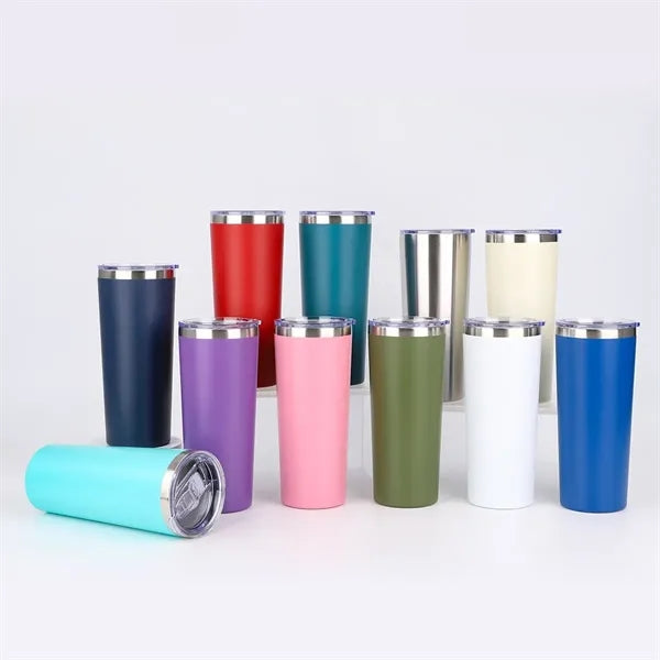 22oz Stainless Steel Tumbler with Slide Lid