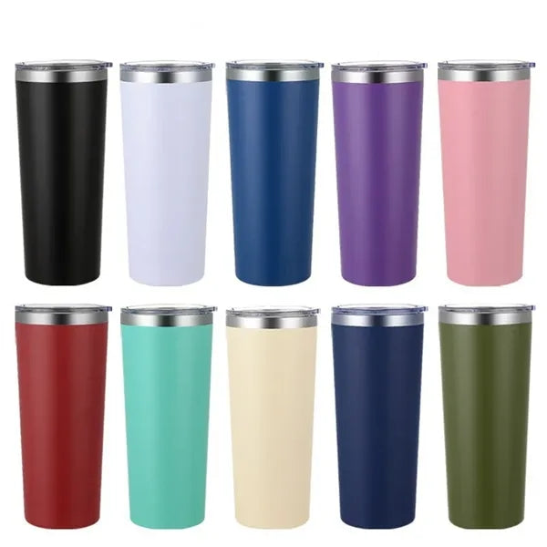 22oz Stainless Steel Tumbler with Slide Lid