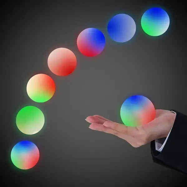 LED Multicolor Rubber Fusion Bounce Ball