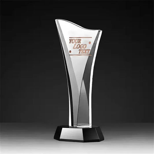 Engraved Custom Crystal Award Glass Appreciation Trophy