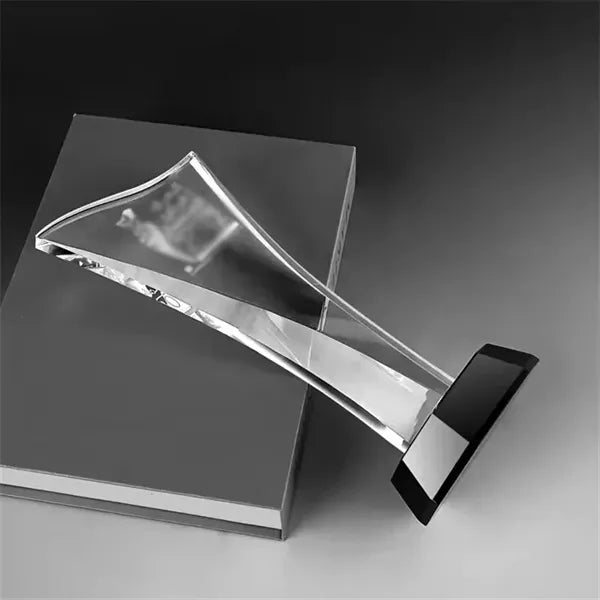 Engraved Custom Crystal Award Glass Appreciation Trophy