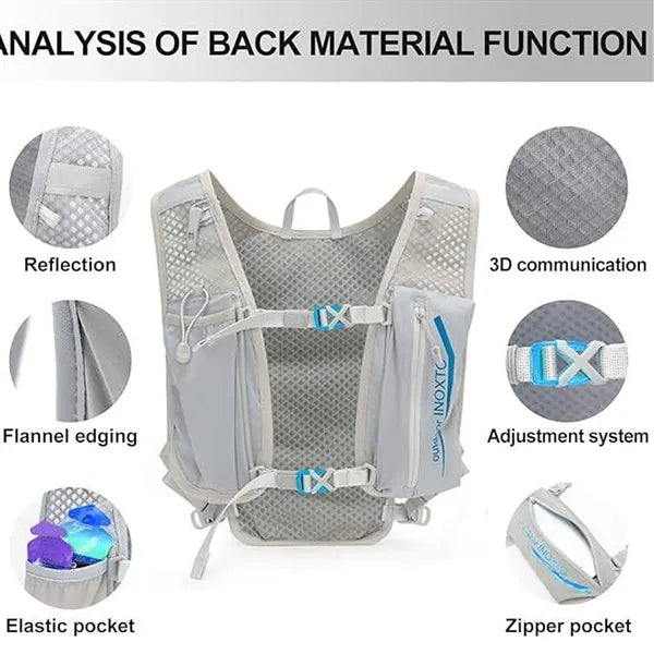 Running Hydration Vest Backpack Water Bladder Daypack