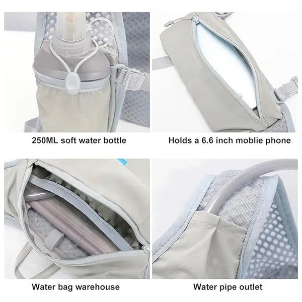 Running Hydration Vest Backpack Water Bladder Daypack