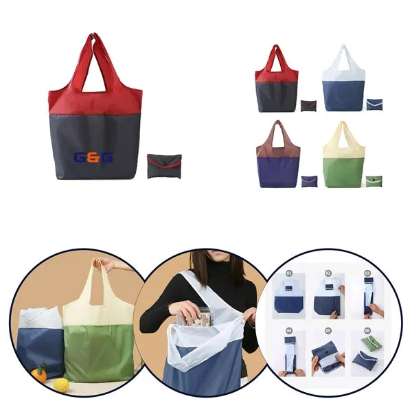 Foldable Recycled Polyester Shopping Tote Bag