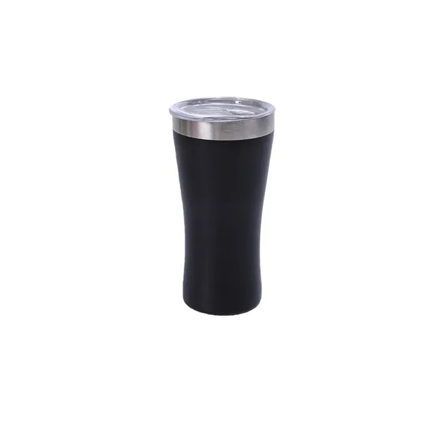 6 Oz Curved Stainless Steel Insulated Travel Coffee Tumbler