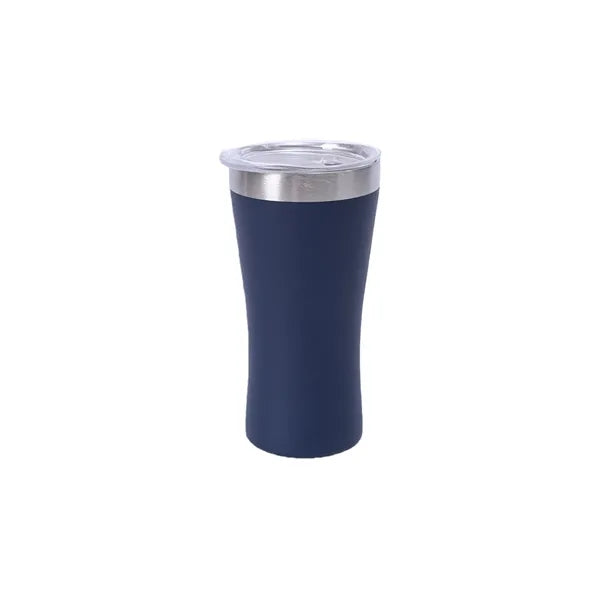 6 Oz Curved Stainless Steel Insulated Travel Coffee Tumbler